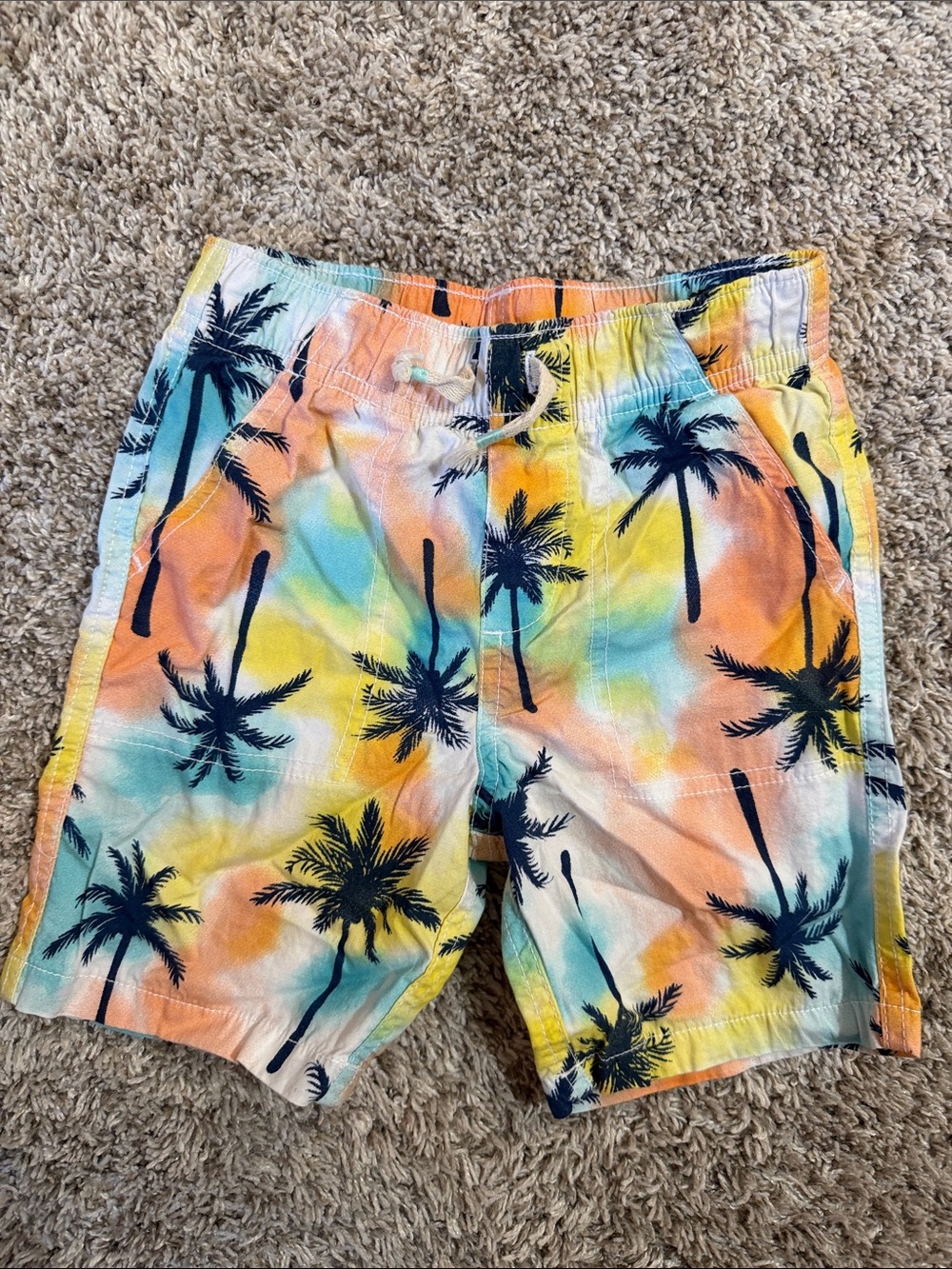 Garanimals Palm Print Shorts with pockets- Tropical Beach Style Size 4T